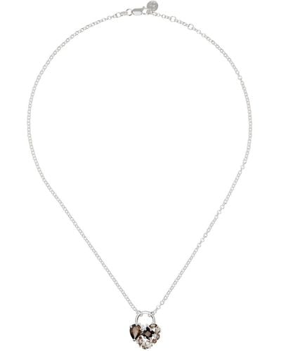 Stolen Girlfriends Club Crooked Heart Necklace - White