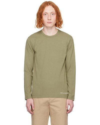 Comme des Garçons Printed Long Sleeve T-shirt - Green