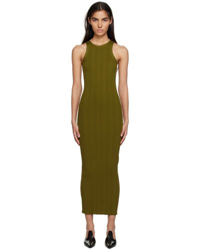 Totême Toteme Khaki Seamless Midi Dress - Black