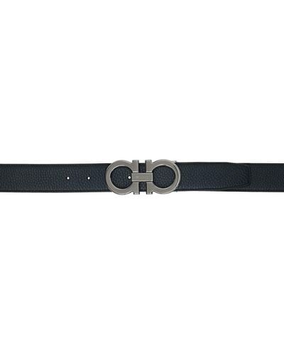 Ferragamo Key Focus Reversible Belt - Black