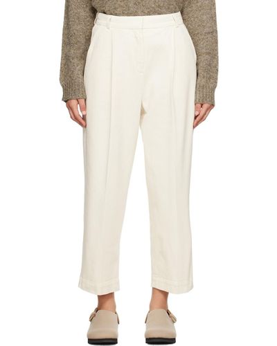 YMC Off- Market Trousers - White