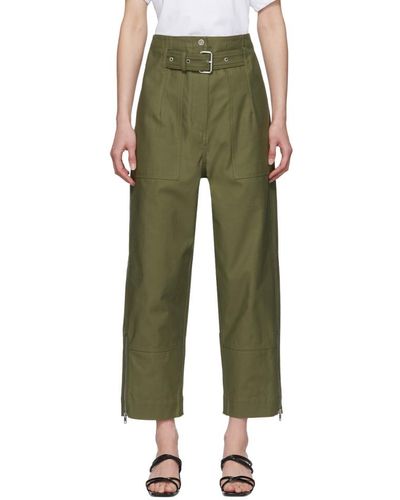 3.1 Phillip Lim Belted Cargo Pants - Green