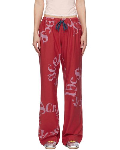 SC103 Courier Lounge Trousers - Red