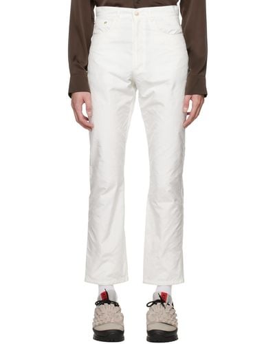 KANGHYUK Ssense Exclusive Off- Airbag Trousers - White