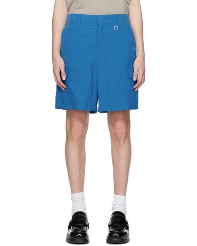 WOOYOUNGMI Blue Hardware Shorts