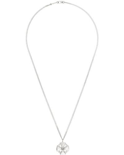 Pearls Before Swine Passage Amulet Pendant Necklace - White