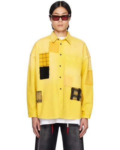 Marni Yellow Patch Denim Shirt