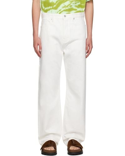 Jil Sander Regular Jeans - White