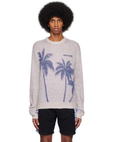 Noon Goons Ssense Exclusive Off- Palms Sweater - Black