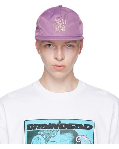 Brain Dead Logo Cap - Purple