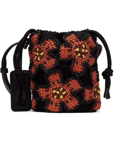 KENZO Paris Boke Flower Crochet Bag - Black