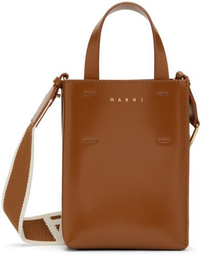 Marni ブラウン ナノ Museo バッグ