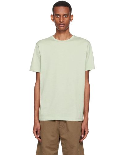 Sunspel T-shirt vert à coupe classique - Multicolore