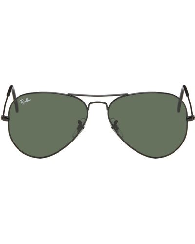 Ray-Ban Lunettes de soleil aviateur noires - Vert