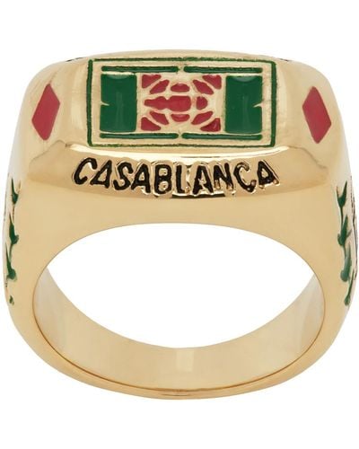 Casablancabrand Tennis Signet Ring - Metallic