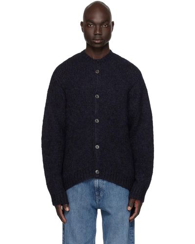 Our Legacy Navy Opa Cardigan - Blue