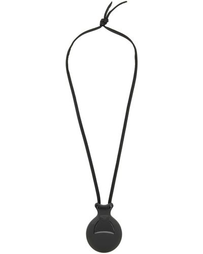Lemaire Grey Castanet Necklace - Black