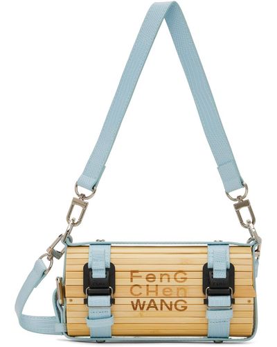 Feng Chen Wang Grand sac et bleu en bambou - Métallisé