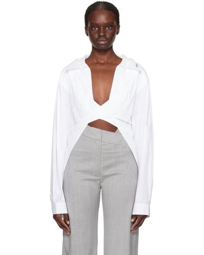 HELIOT EMIL Duplex Shirt - White