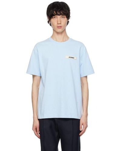 Jacquemus ブルー Le T-shirt Gros Grain Tシャツ