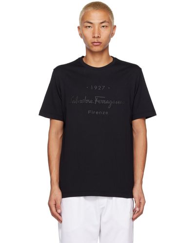 Ferragamo 1927 Signature Tシャツ - ブラック