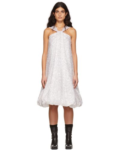 we11done Sequin Dress - White