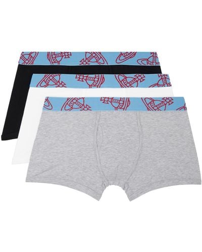 Vivienne Westwood Three-pack Multicolour Orb Boxers - White