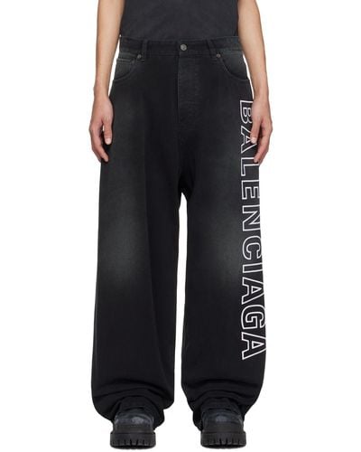 Balenciaga Black Outline Jeans