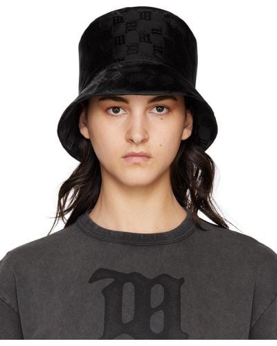 MISBHV Monogram Bucket Hat - Black