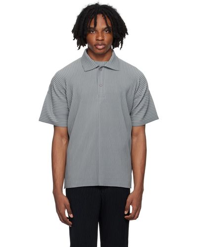 Homme Plissé Issey Miyake Homme Plissé Issey Miyake Monthly Colour May Polo - Grey