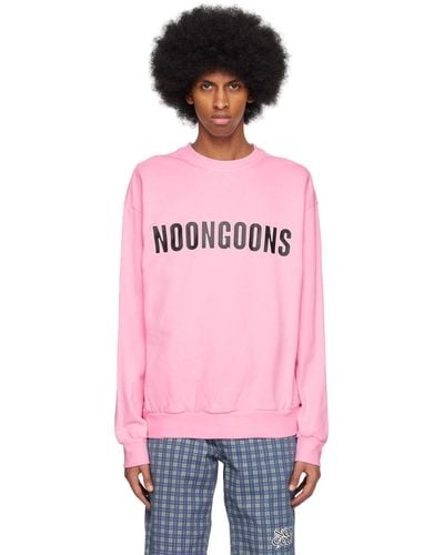 Noon Goons Spellout Sweatshirt - Pink