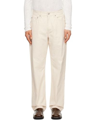 Our Legacy Off-white Formal Cut Jeans - Natural