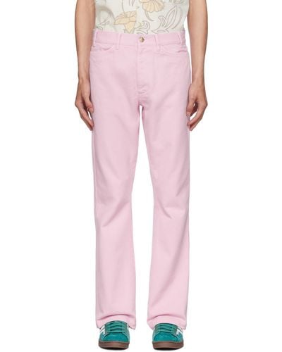 Stockholm Surfboard Club Stockholm (surfboard) Club Embroide Jeans - Pink