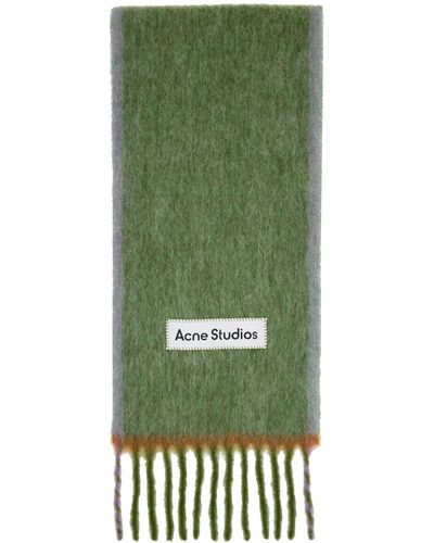 Acne Studios Écharpe fine verte