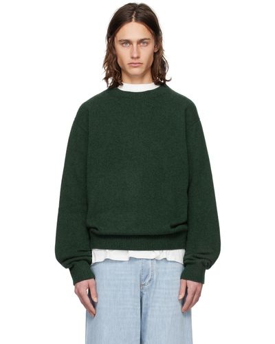 The Elder Statesman Simple Sweater - Green