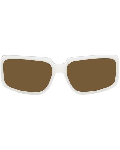 Dries Van Noten Linda Farrow Rectangular Sunglasses - Black