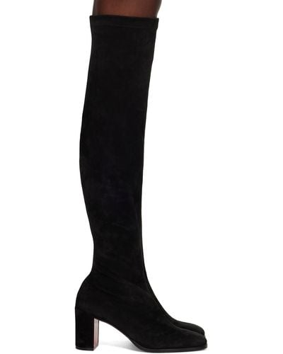 Christian Louboutin Stretchadoxa Suede Over-the-knee Boots 70 - Black