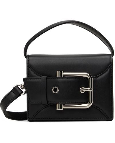OSOI Belted Boucle Micro Bag - Black