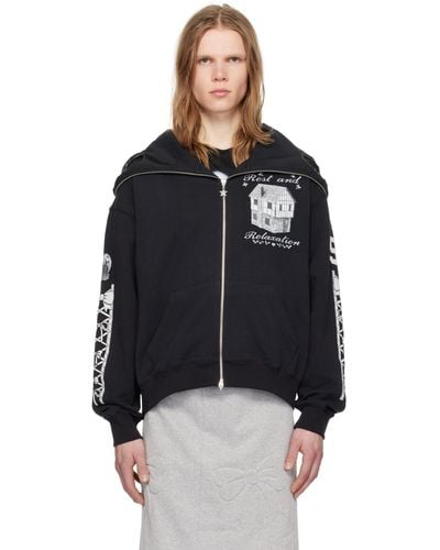 Ashley Williams Dreamless Butterfly Hoodie - Black