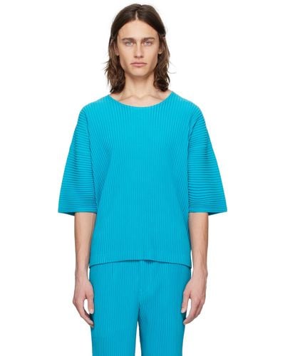 Homme Plissé Issey Miyake Monthly Colour March T-Shirt - Blue