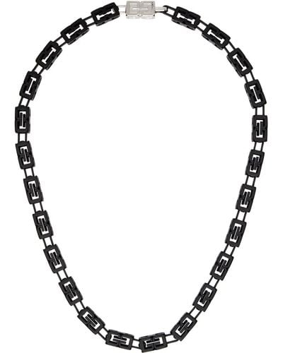 Givenchy Black G Cube Necklace