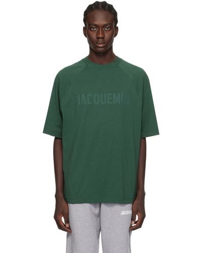 Jacquemus T-shirt 'le t-shirt typo' vert