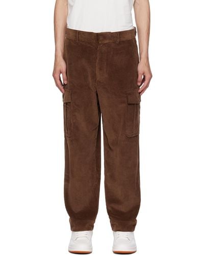 KENZO Brown Paris Straight-leg Cargo Trousers