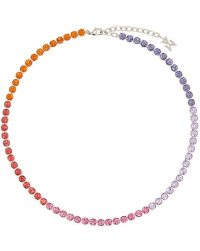 AMINA MUADDI Multicolour Tennis Necklace - Metallic