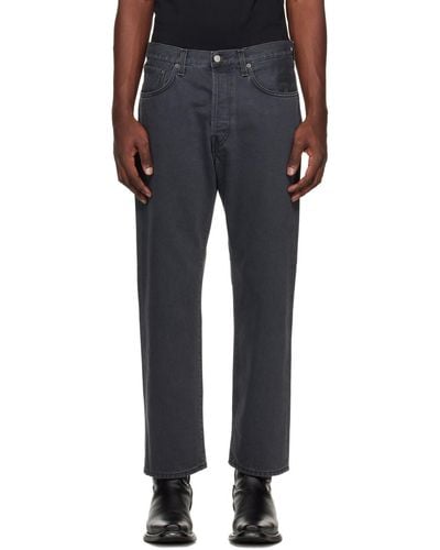 Acne Studios Gray Relaxed Fit Jeans - Black