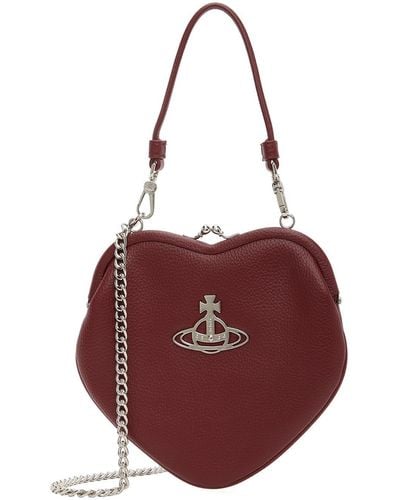 Vivienne Westwood Red Belle Heart Frame Bag