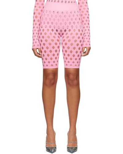 Maisie Wilen Short rose à perforations