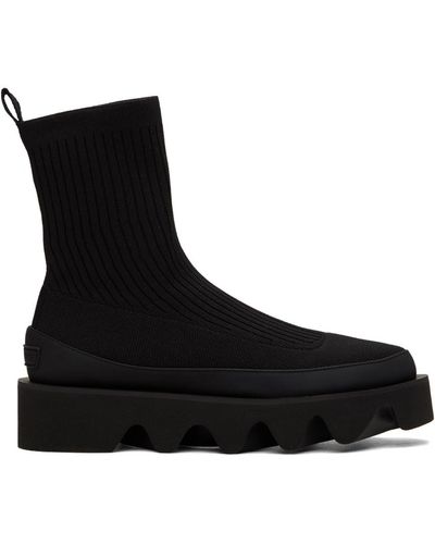 Issey Miyake Bottes bounce fit noires édition united nude