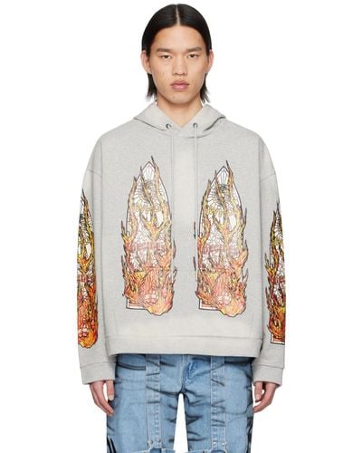 Who Decides War Flame Glass Hoodie - Multicolour