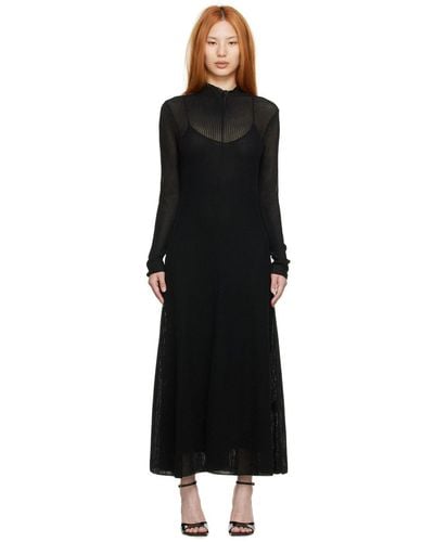 Proenza Schouler Silk Maxi Dress - Black
